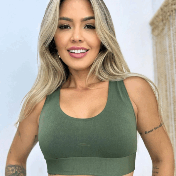 TOP LISO (VERDE MILITAR)